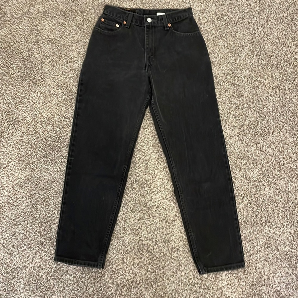 Levi’s black relaxed fit taper leg jean